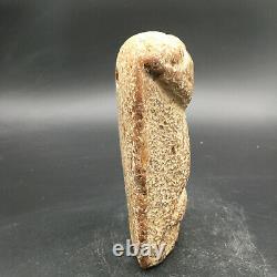 Old China Hongshan Culture hetian Jade Hand-carved eagle Statue, #379