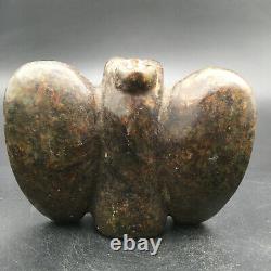 Old China Hongshan Culture hetian Jade Hand-carved eagle Statue, #383