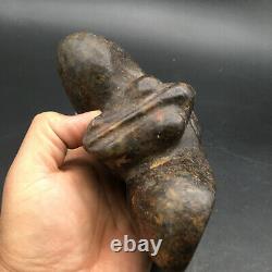 Old China Hongshan Culture hetian Jade Hand-carved eagle Statue, #383