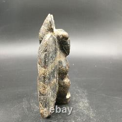 Old China Hongshan Culture hetian Jade Hand-carved eagle Statue, #384