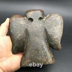 Old China Hongshan Culture hetian Jade Hand-carved eagle Statue, #385