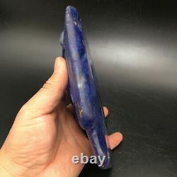 Old Chinese Hongshan Culture Blue Crystal hand-carved eagle statue, A359