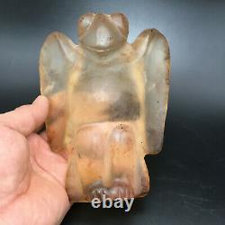 Old Chinese Hongshan Culture crystal Hand-carved eagle Statue, A310