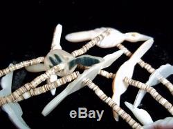 Old Man Leeyka Deyuse (D) hand carved three strand Eagle necklace. Verified