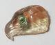 Oregon Sunstone Hand Carved Eagle Head With Blue Eye 13.61ct