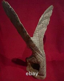 Original Eagle Hand Carved Wooden Sculpture 24