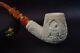 Ornate Apple W Eagle Emposed By H Ege-block Meerschaum-new-handcarved W Case#879