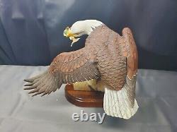 Philip Juliam Handcrafted Wooden Eagle Statue Hand Carved Sculpture Figurine Art