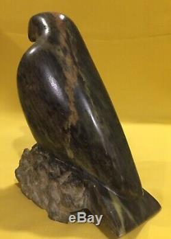 Polished Hand-Carved Eagle/Bird (Green Gemstone) WITH SIGNATURE