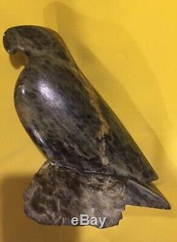 Polished Hand-Carved Eagle/Bird (Green Gemstone) WITH SIGNATURE