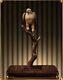 Pure Brass 100% Hand-carved Falco Rusticolus Eagle Bird King Animal Art Statue