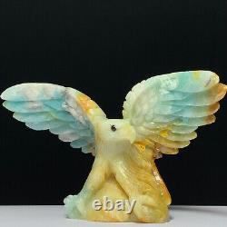 Rare of Natural Crystal Quartz Mineral Specimens Were Hand Carved Eagle Boutique