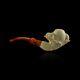 Reverse Eagle Claw Meerschaum Pipe Smoking Pfeife Tobacco Hand Carve With Case