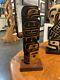 Richard Krawchuk Carving Eagle Chief Hand Painted Totem Native Cedar Art Haida