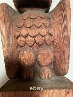 Sale $99.99 Reg 139.99 One of a kind hand carved cedar wood eagle by Carl Bovard