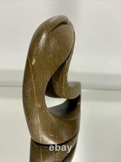 Six Nations Canadian Hand Carved Abstract Stone Eagle Sculpture Clifton Henry