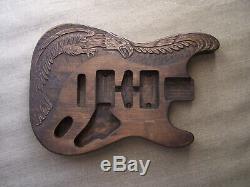 Stratocaster eagle hand carved guitar body, Gitarrenkörper