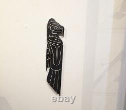 Thunderbird Native Indigenous carved DAVID LOUIS signed Original Wall ART Native