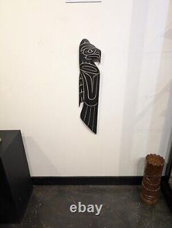 Thunderbird Native Indigenous carved DAVID LOUIS signed Original Wall ART Native