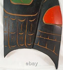 Troy Baker Original Haida Wood Carving Eagle Hand Painted Native art Squamish