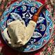 Unsmoked Hand-carved Eagle Claw Block Meerschaum Pipe (9mm)