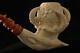 Ultra Deluxe Eagle´s Claw Hand Carved Block Meerschaum Pipe +fitted Case 4429