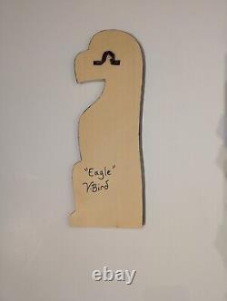 Valencia BIRD Eagle Signed Original Native Hand carved wall art Cree Nation New