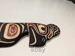 Valencia BIRD Thunderbird signed Original Native hand carved Wall Art Cree New