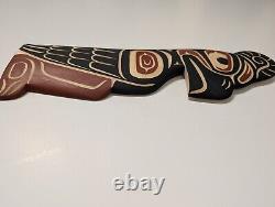 Valencia BIRD Thunderbird signed Original Native hand carved Wall Art Cree New