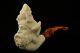 Viking With Eagle Hand Carved Block Meerschaum Pipe With Custom Case 12193