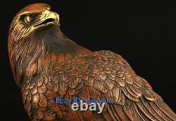 Vintage Collection copper Hand Carved Statue Eagle Box Casting