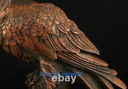 Vintage Collection copper Hand Carved Statue Eagle Box Casting