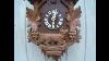 Vintage Cuckoo Clock Germany Hand Carved Fox U0026 Eagle Working 30 Hour