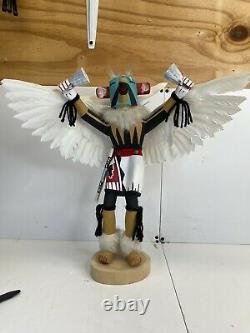 Vintage Eagle Dancer- Native American Dancer Doll Hand Carved & Painted 18 Tall