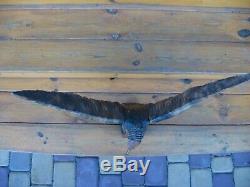 Vintage Eagle (falcon) USSR Russian Hand Carved Wood Figure