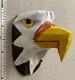 Vintage Ed Choby Bald Eagle Boy Scout Hand Painted Carved Neckerchief Slide