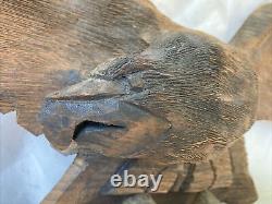 Vintage Hand Carved Eagle Artisan Made MidCen Colonial 34 Litchfield County CT