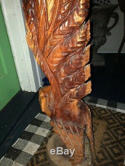 Vintage Hand Carved Eagle From 1989. Sold As Is, No Cleaning