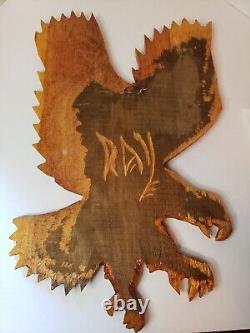 Vintage Hand Carved Eagle Wall Art