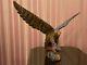 Vintage Hand Carved Soviet Union Big Wooden Eagle Ussr Old Statue, 1970