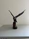 Vintage Large Hand Carved Wooden Eagle Sculpture/statue