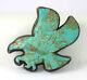 Vintage Turquoise Eagle Bolo Slide 925 Silver Native American Indian Hand Carved