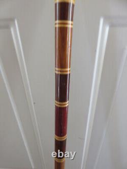 Walking Stick / Cane Hand Carved Eagle Head Handle Multi Section Shaft Exc. Cond