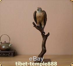 Western Art Deco Brass desert Lanneret Hawk Eagle Bird King Animal art Sculpture