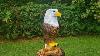 Wood Carving A Bald Eagle Chainsaw Art
