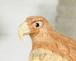 Wooden Eagle Statue, Single, Nature, Wood Carving, Hand Carved Sculpture, Gift