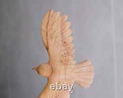 Wooden Flying Eagle Statue, Single, Nature, Wood Carving, Hand Carved, Gift Idea