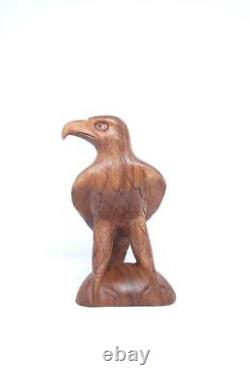 Wooden Hand carved Eagle Vintage Eagle Flying Eagle Home Decor