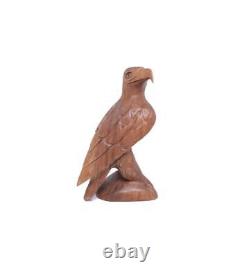 Wooden Hand carved Eagle Vintage Eagle Flying Eagle Home Decor