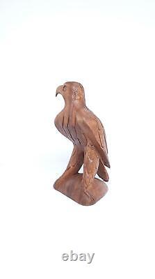 Wooden Hand carved Eagle Vintage Eagle Flying Eagle Home Decor